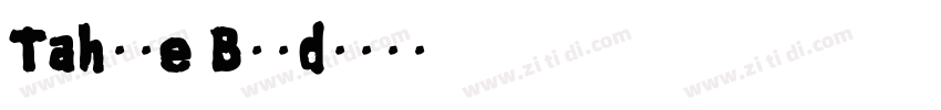 Tahome Bold字体转换